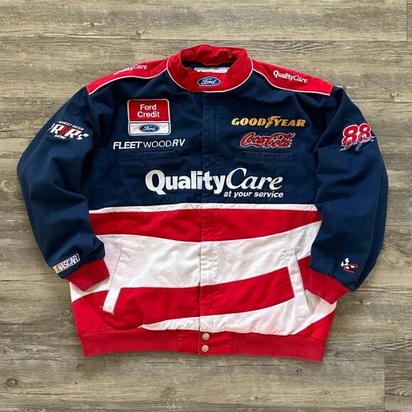 Chase Authentics Other - Vintage Nascar Dale Jarrett #88 Quality Care Ford Racing Jacket Size XL